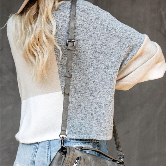 Neutral color block top - Picture 5 of 5